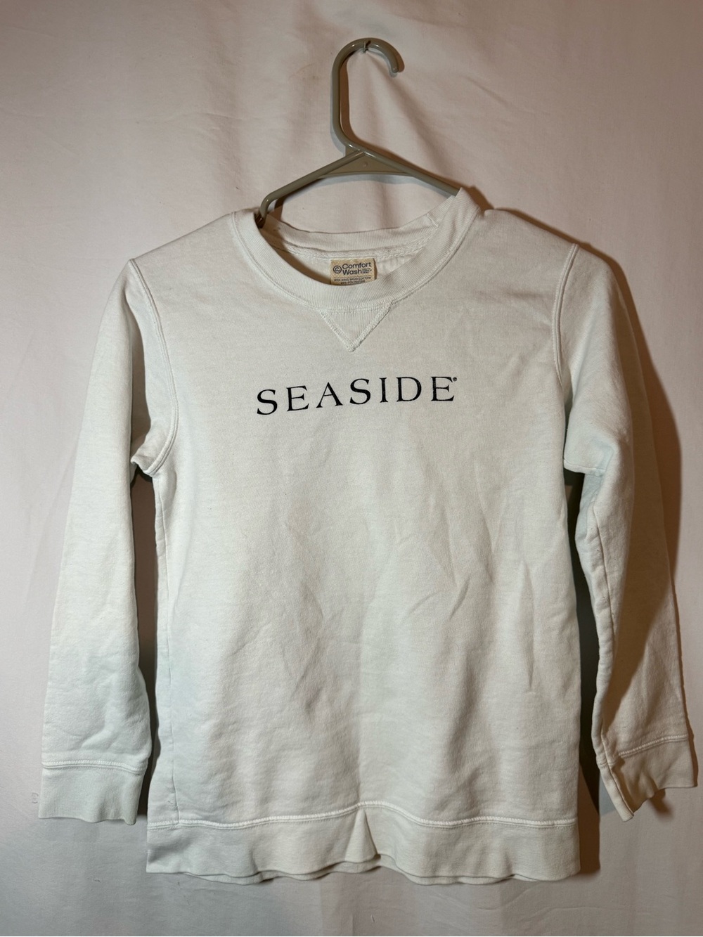 Seaside Comfort Wash Youth M Sweatshirt White Dr Seuss Fun Is Good 30A Florida